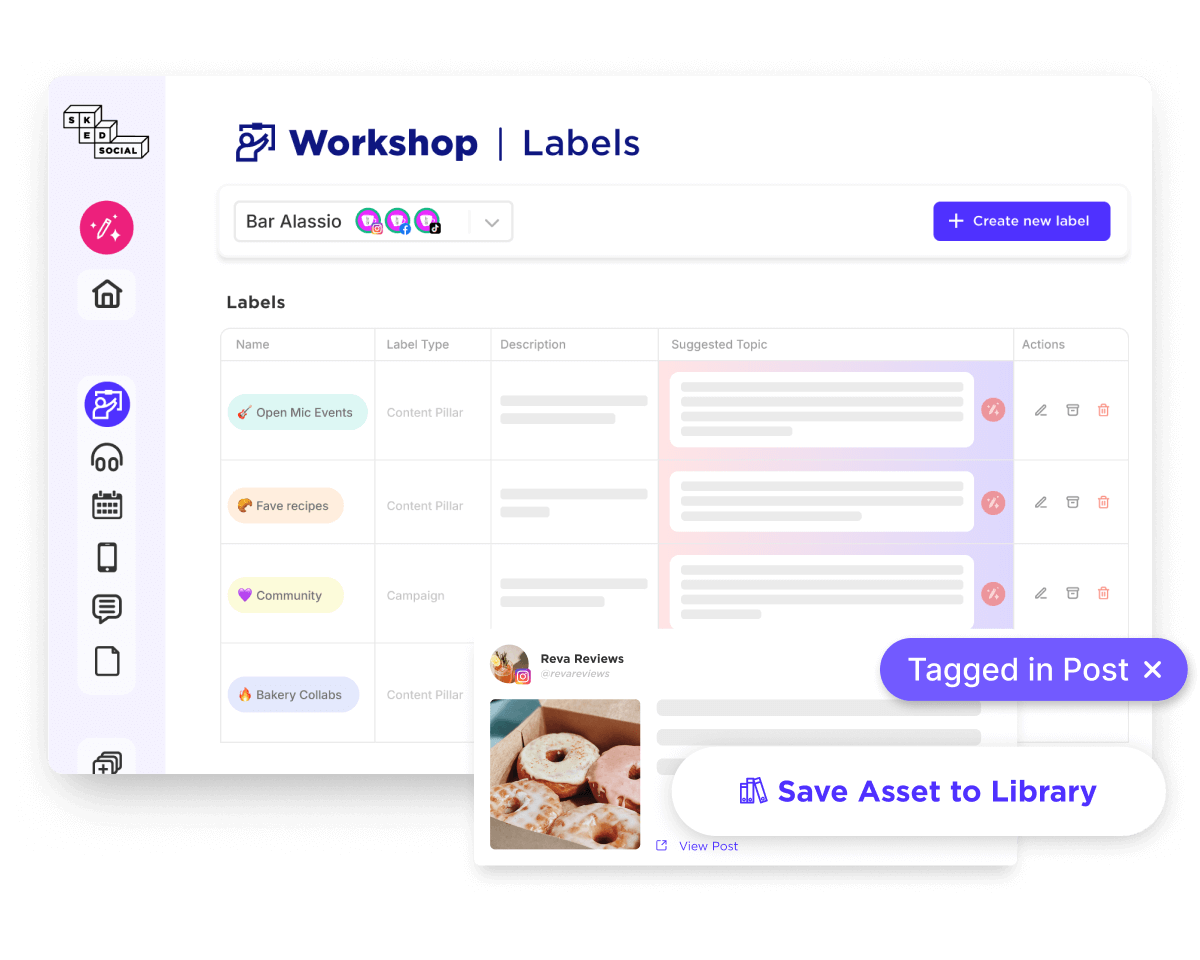 screenshot of Sked Social